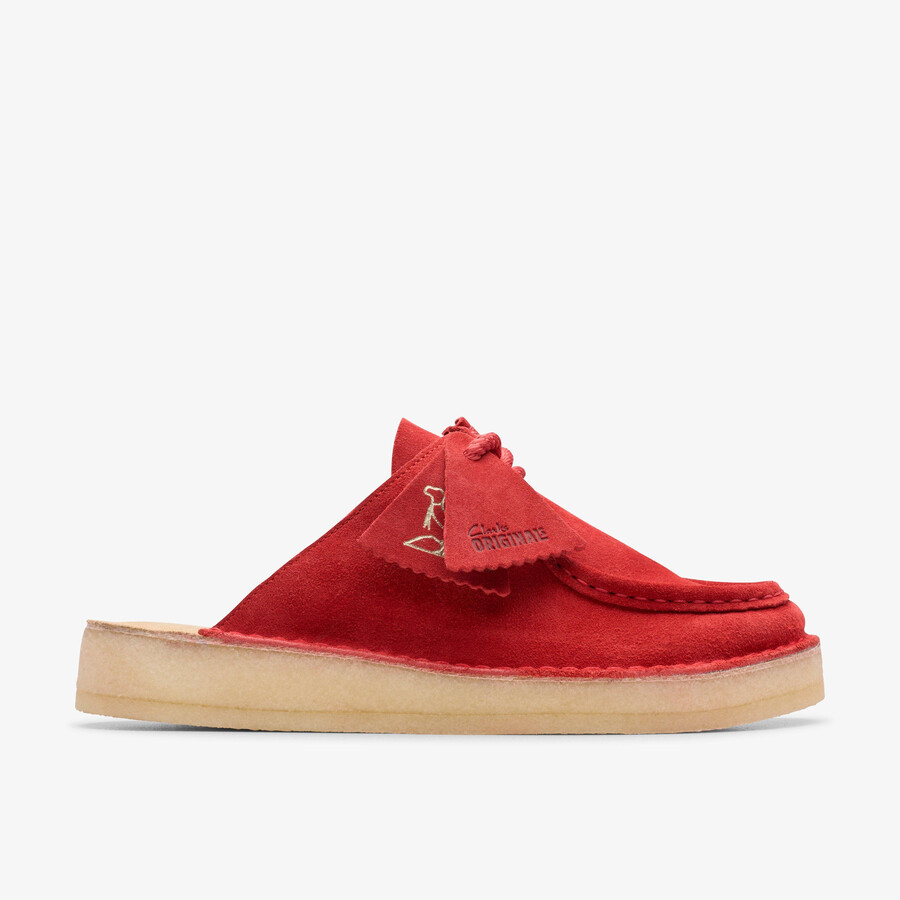 desert nomad mule - rood suède
